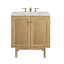 Light Natural Oak / Eternal Jasmine Pearl - 3 Faucet Holes