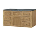 Light Natural Oak / Parisien Bleu - 3 Faucet Holes
