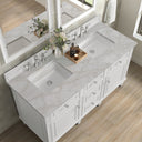 Bright White / Victorian Silver - 3 Faucet Holes