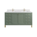 Smokey Celadon / White Zeus - 1 Faucet Hole