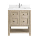 Whitewashed Oak / White Zeus - 1 Faucet Hole