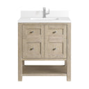 Whitewashed Oak / White Zeus - 1 Faucet Hole