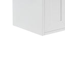 Glossy White / Champagne Brass