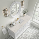 Bright White / Victorian Silver - 3 Faucet Holes