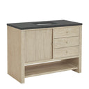 Sunwashed Oak / Charcoal Soapstone - 3 Faucet Holes