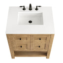 Light Natural Oak / White Zeus - 3 Faucet Holes