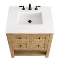 Light Natural Oak / White Zeus - 3 Faucet Holes
