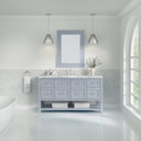 Serenity Blue / Carrara White - 3 Faucet Holes