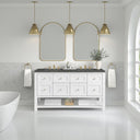 Bright White / Parisien Bleu - 3 Faucet Holes