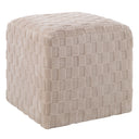 Renwil Jenkins Indoor Fau x Sherpa Ottoman - Beige