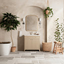 Coastal Driftwood / White Zeus - 1 Faucet Hole