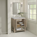 Whitewashed Oak / Eternal Jasmine Pearl - 3 Faucet Holes
