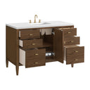 Mid-Century Walnut / White Zeus - 3 Faucet Holes