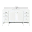 Glossy White / White Zeus - 1 Faucet Hole