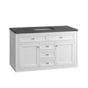 Glossy White / Charcoal Soapstone - 3 Faucet Holes