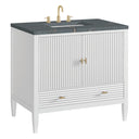 Bright White / Parisien Bleu - 3 Faucet Holes