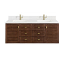 Mid-Century Walnut / White Zeus - 1 Faucet Hole