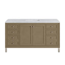 Walnut Whisper / Carrara White - 3 Faucet Holes