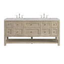 Whitewashed Oak / Eternal Jasmine Pearl - 3 Faucet Holes