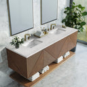 Chestnut / Eternal Jasmine Pearl - 3 Faucet Holes