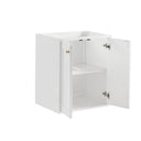 Glossy White / Champagne Brass
