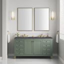 Smokey Celadon / Charcoal Soapstone - 3 Faucet Holes
