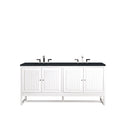 Glossy White / Charcoal Soapstone - 3 Faucet Holes
