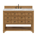 Amber Birch / Carrara White - 3 Faucet Holes
