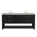 Carbon Oak / White Zeus - 3 Faucet Holes