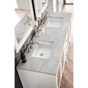 Glossy White / Victorian Silver - 3 Faucet Holes