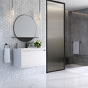 Glossy White / Matte Black / Glossy White - 1 Faucet Hole