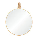 Renwil Kinsley 49" Tall Round Wall Mirror - Yellow
