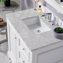 Bright White / Victorian Silver - 3 Faucet Holes