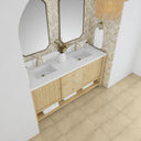 Sunwashed Oak / White Zeus - 1 Faucet Hole