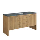 Light Natural Oak / Parisien Bleu - 3 Faucet Holes