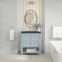 Serenity Blue / Charcoal Soapstone - 3 Faucet Holes