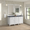 Bright White / Charcoal Soapstone - 3 Faucet Holes