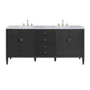 Carbon Oak / Carrara White - 3 Faucet Holes