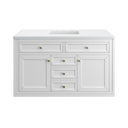 Glossy White / White Zeus - 3 Faucet Holes
