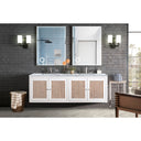 Glossy White / Carrara White - 3 Faucet Holes