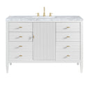 Bright White / Carrara White - 3 Faucet Holes