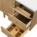 Light Natural Oak / White Zeus - 3 Faucet Holes