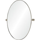 Renwil Azalea 24" Tall Oval Wall Mirror - Grey