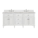 Bright White / Victorian Silver - 3 Faucet Holes