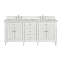 Bright White / Victorian Silver - 3 Faucet Holes