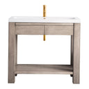 Platinum Ash / Glossy White - 1 Faucet Hole