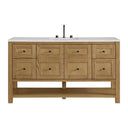 Light Natural Oak / Eternal Jasmine Pearl - 3 Faucet Holes