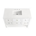 Bright White / White Zeus - 3 Faucet Holes