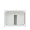 Glossy White / Champagne Brass