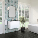 Glossy White / Charcoal Black - 1 Faucet Hole